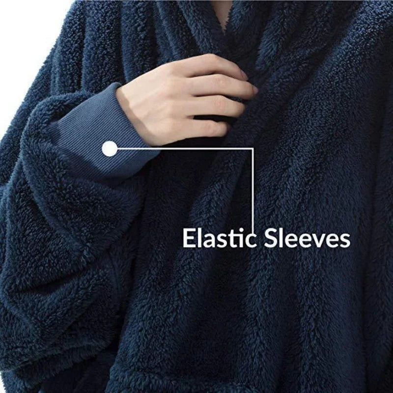 Elastic sleeves keep the warmth in